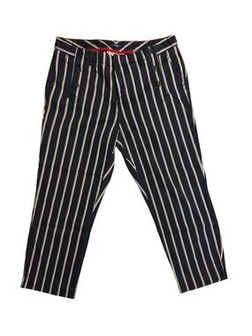 Tommy Hilfiger Navy Pants with White Pinstripes